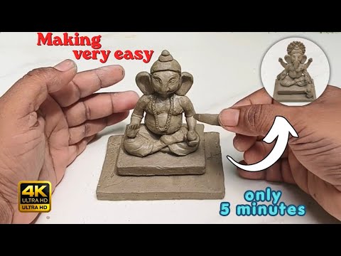 How to make eco friendly Ganapati murti at home | Ganesh ido