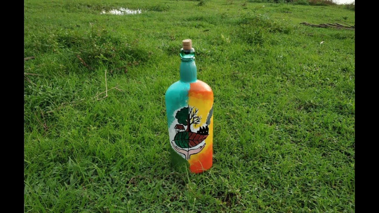 World environment day ideas  | global warming craft idea  | Bottle craft ideas 《 Lakshmi world 》