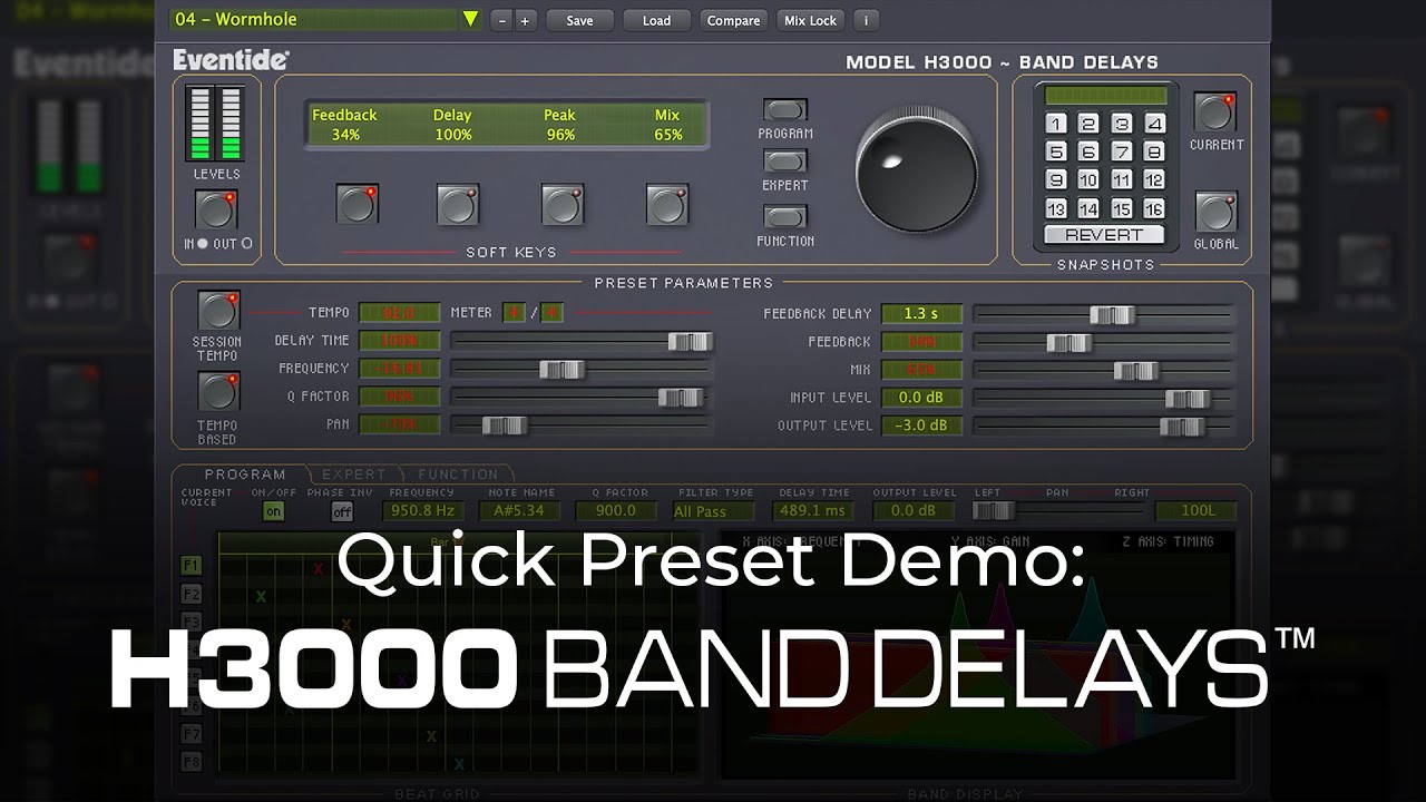 H3000 Band Delays Plugin Presets Demo YouTube