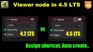 Viewer Node improvement - What's New in Blender 4.5 LTS