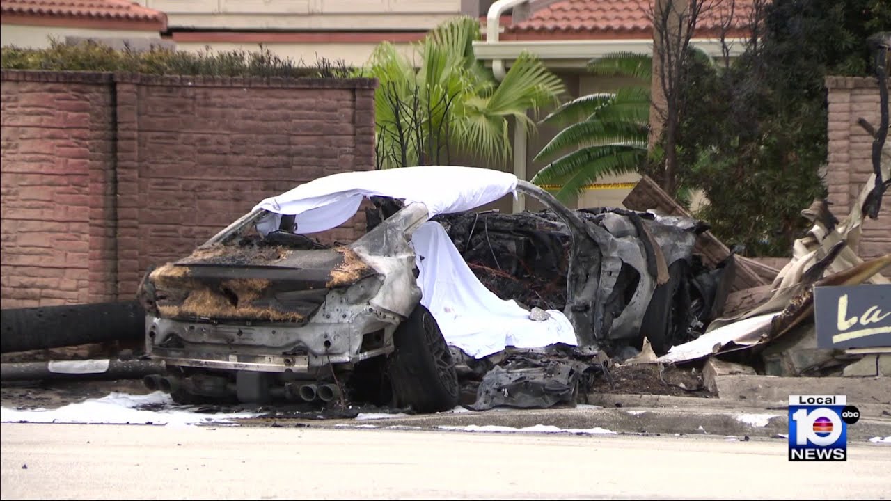 Video shows deadly Hollywood crash in which car went up in flames