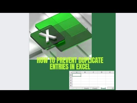 How to Prevent Duplicate Entries in Excel