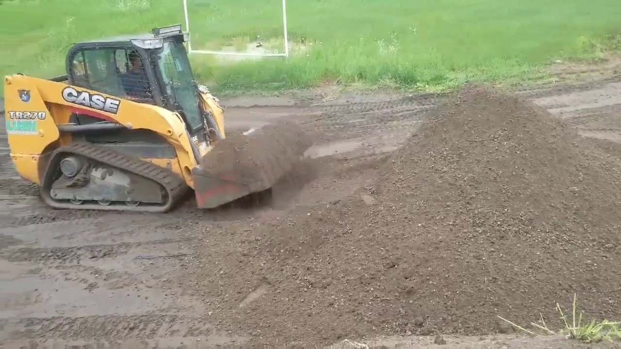 Grading A Driveway With A Case TR270 Skid Steer YouTube