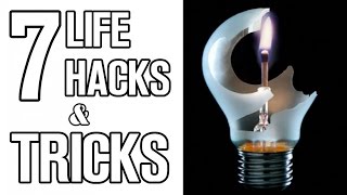 7 life hacks and tricks,bulb base hack,office weapon,safety pin
trick,diy 3d glasses,laser alarm,spy smartphone,simple dc motor. will
it explode-bottle:https...