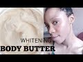 HOW TO MAKE ORGANIC WHITENING BODY BUTTER | DIY ORGANIC SKIN LIGHTENING LOTION| WHITENS VERY FAST!