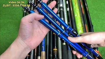 Video Số 94 : Cần Iso Siêu Mini Carbon Nhật Bản SZM, Alpha Tackle - Cần Câu Lục Shimano Holiday