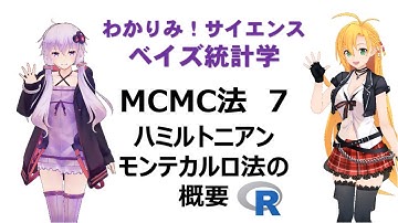【 #MCMC 法 ７ ハミルトニアンモンテカルロ法の概要 】#ベイズ統計学  #わかりみサイエンス  !  やさしく説明するね！　#Bayesianstatistics　#ツルマキマキ