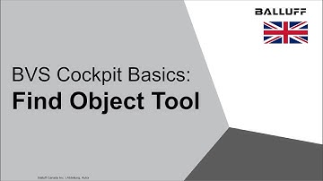 BVS Cockpit Basics: Find Object Tool