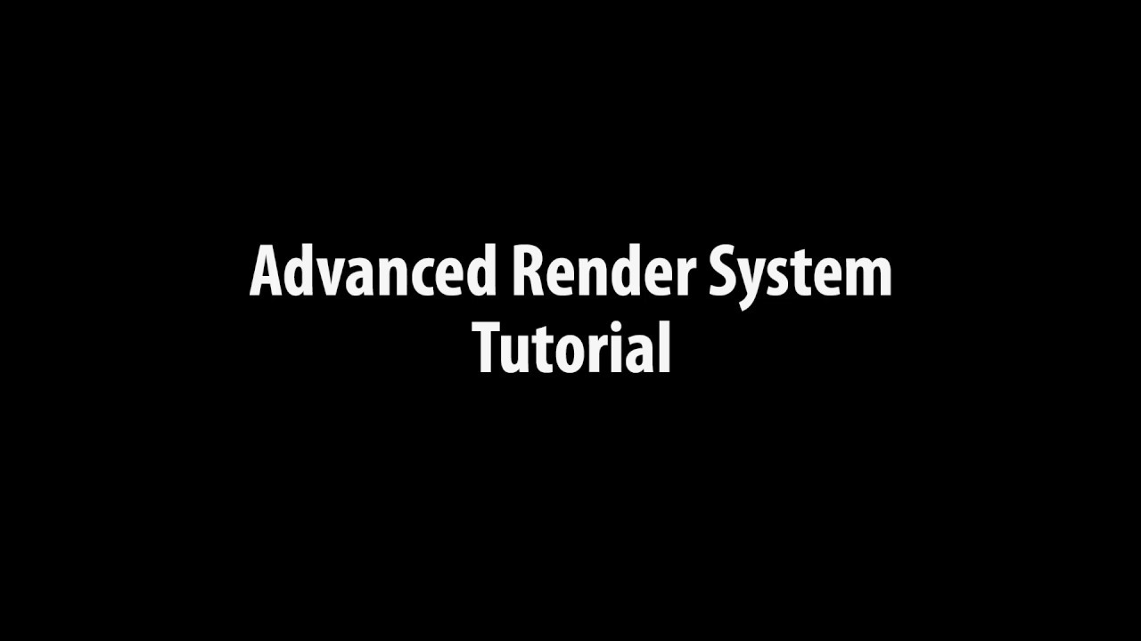 Onrender System AdvancedRenderSystem Tutorial - YouTube
