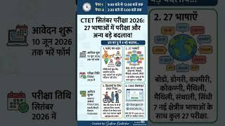 Now CTET exam in 27 languages#school #govt #news #teachers #exam #tet #newsupdate #viralshorts #like
