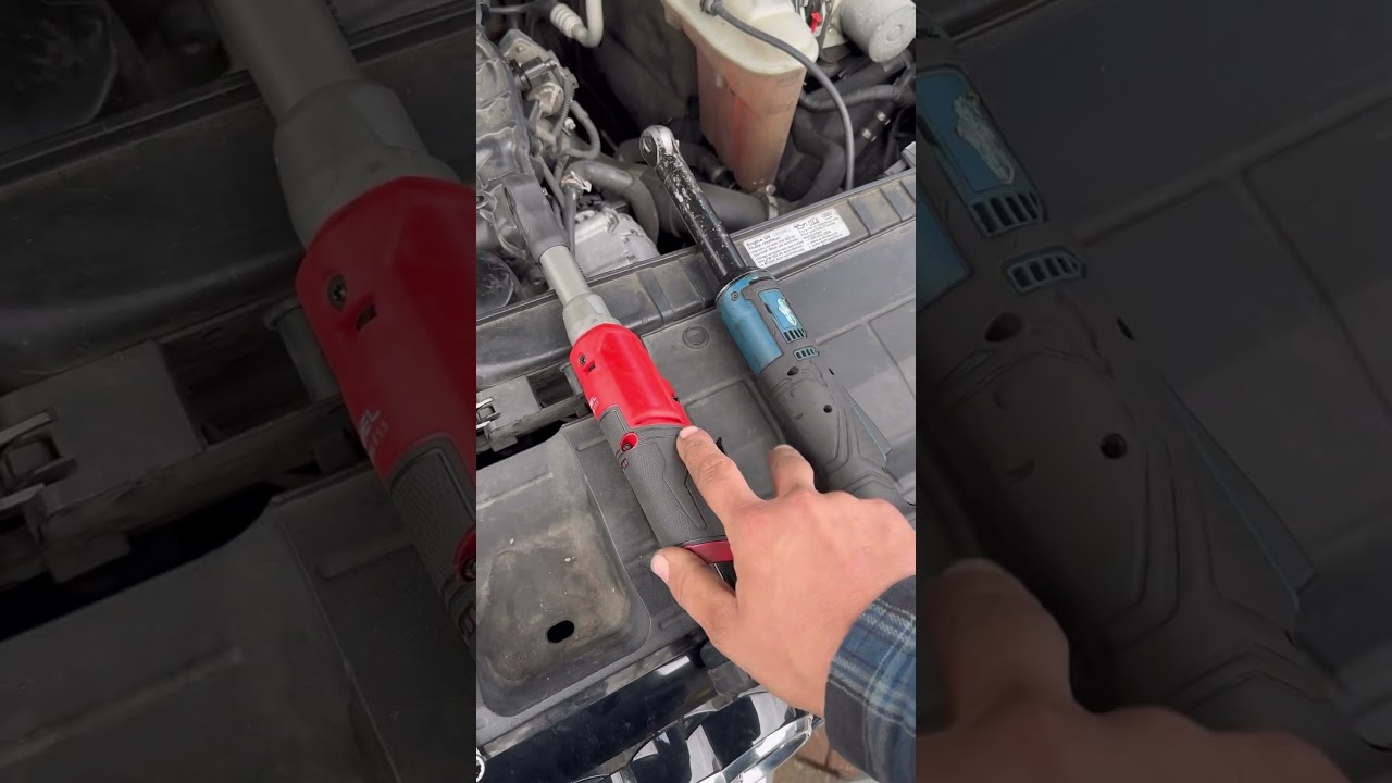 Why I barely use my New Milwaukee Fuel 1/4 long neck electric ratchet…￼ $100 harbor Freight Hercules