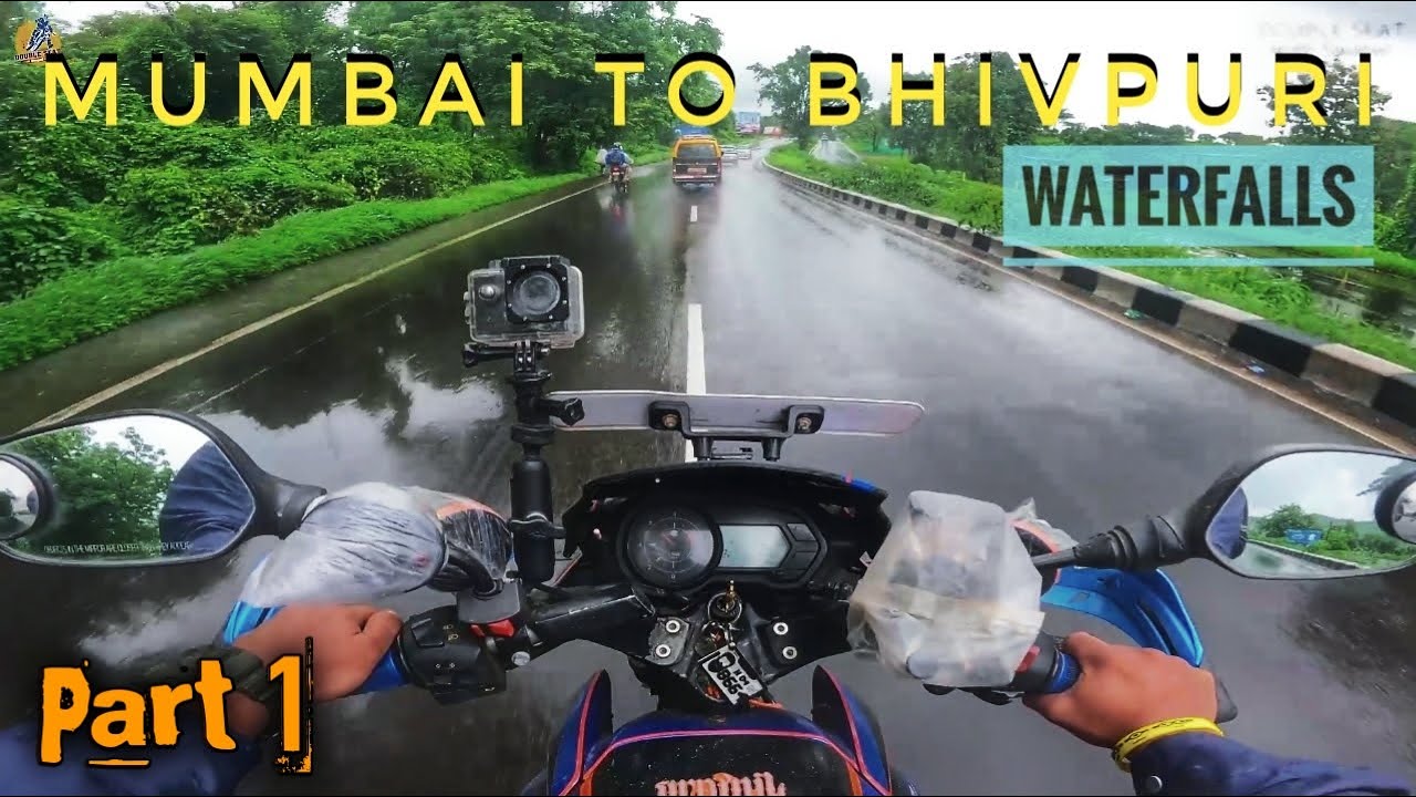 Part 1 : Mumbai to Bhivpuri Waterfalls Bike Ride । भिवपुरी | Motovlog | पाऊस, राईड आणि बरच काही..