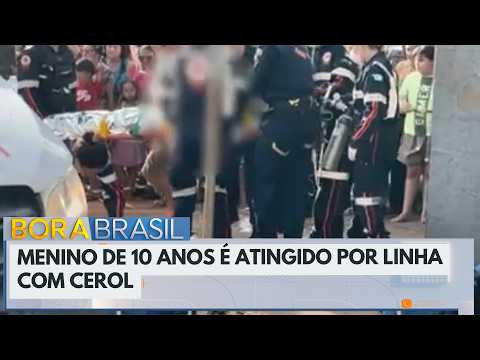10-year-old boy is hit by kite string coated with glass powder and is hospitalized in Paraná | Bo...