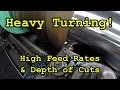 SNS 149: Turning a 12" Shaft, Heavy Cutting & Feed Rates