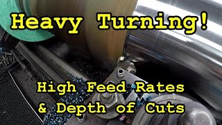 SNS 149: Turning a 12" Shaft, Heavy Cutting & Feed Rates