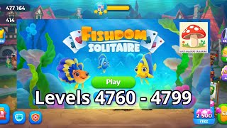 Fishdom Solitaire Gameplay (Levels 4760 - 4799) | ​⁠ @MKPlaysGames777 COPYRIGHT-FREE screenshot 2