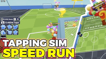 Roblox Tapping Simulator Super Rebirth then Speed Run Sports Island