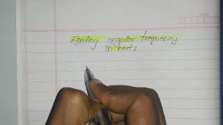 ED  6) angular frequency in Hertz