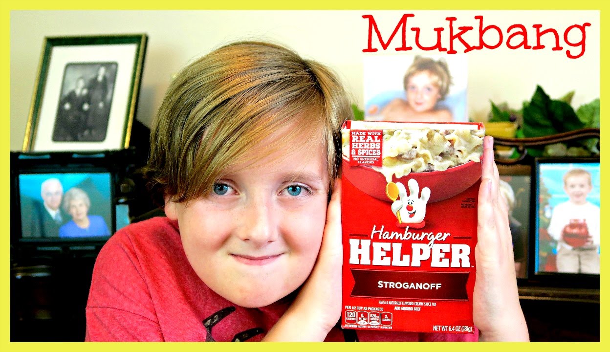 Hamburger Helper Stroganoff Mukbang The Barkers YouTube