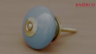 Famous BPCK-077 Turquoise Ceramic Cabinet Knob Profile