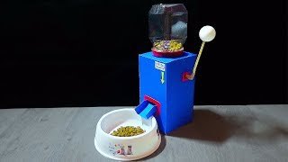 How to make a Dog Food Dispenser - DIY Dog Food Dispenser from Cardboard