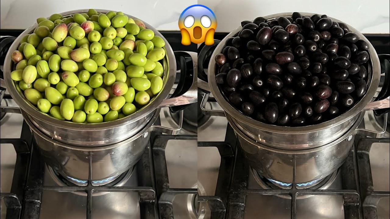 ترقيد الزيتون الأسود والأخضر بالملح فقط👌بطريقتين التقليديةوالعصرية ناجح مليون فالميةوسر النكهة ..