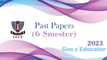 GCUF BS Math 6 Semester Past Paper 2023