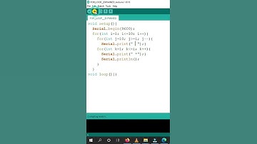 Arduino Coding | Triangle pattern 2 #shorts