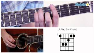 How to Play "A Flat" Bar Chord