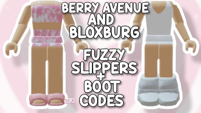 NEW* PREPPY SLIPPERS & SLIDE CODES FOR BERRY AVENUE, BLOXBURG & ALL ROBLOX  GAMES THAT ALLOW CODES 😍 -  in 2023