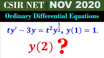 CSIR NET MATHEMATICS NOV 2020 | 30th Nov | Ordinary Differential Equation | Non-Linear ODE