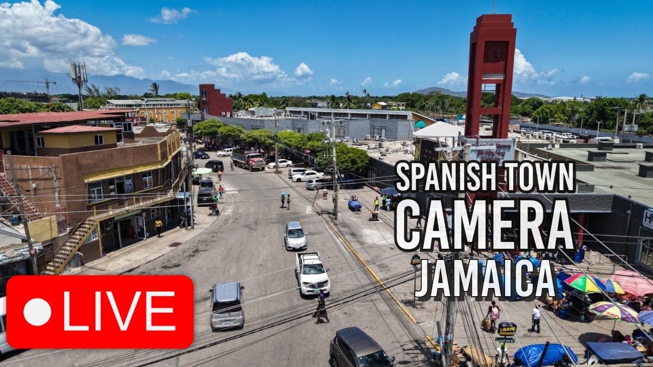 🟢 Spanish Town Jamaica LIVE 24/7 | St Catherine Street View & Daily Life — Spanish Town, St. Catherine live camera thumbnail