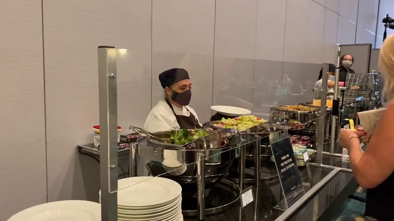 Social distance Covid safe conference lunch for 50. MGM Grand hotel ...
