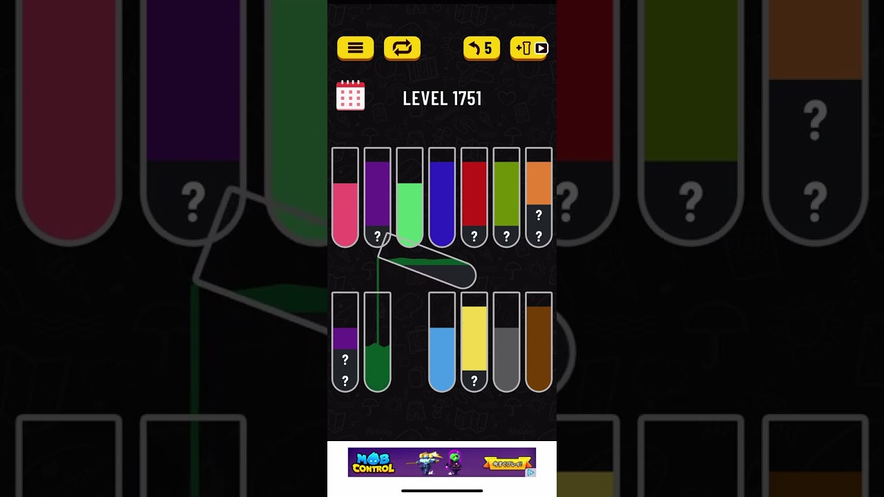 Water Sort Puzzle level 1751