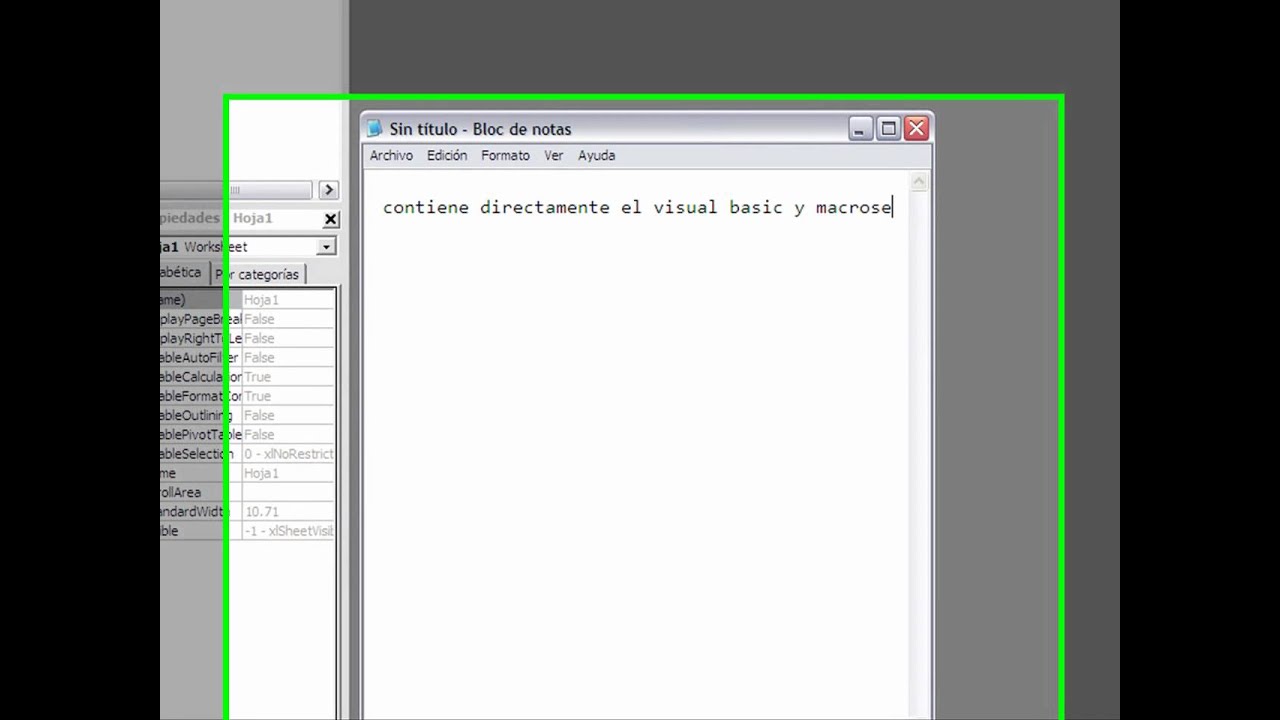 VideoTutorial Visual Basic For Aplications "HolaMundo" 1era Parte - YouTube