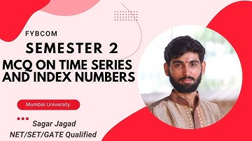 MCQ on Time series and Index Numbers basics | FYBCom Semester 2 | Mumbai University