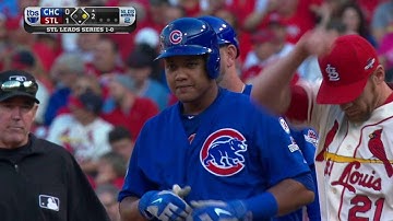 CHC@STL Gm2: Castro picks up his first postseason hit