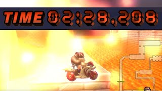 [MKWii TAS] N64 Bowser's Castle - 2:28.208 (no-glitch)