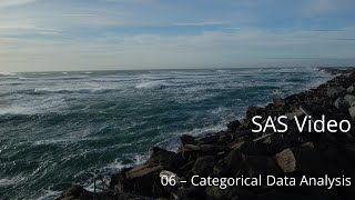 SAS-06: Categorical Data Analysis