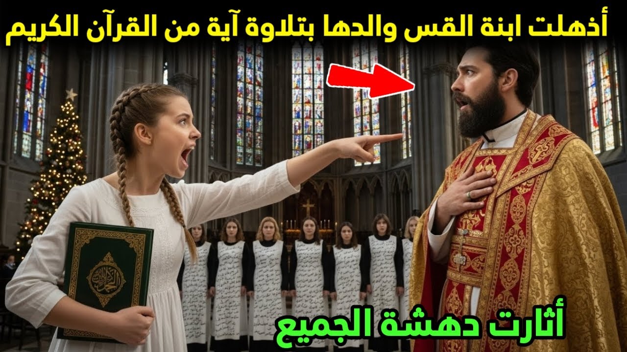 أذهلت ابنة القس والدها بتلاوة آية من القرآن الكريم أثارت دهشة الجميع