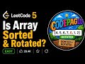 Day 5: LeetCode 1752 | Sorted and Rotated Array 💻||Beginner Friendly Explanation 🧠