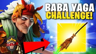 BABA YAGA NEMŮŽE CHODIT CHALLENGE VE FORTNITE!!