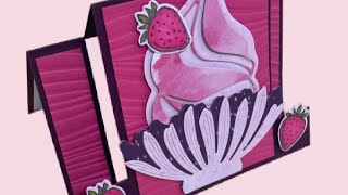 Coneflower Icecream Dish Step Card