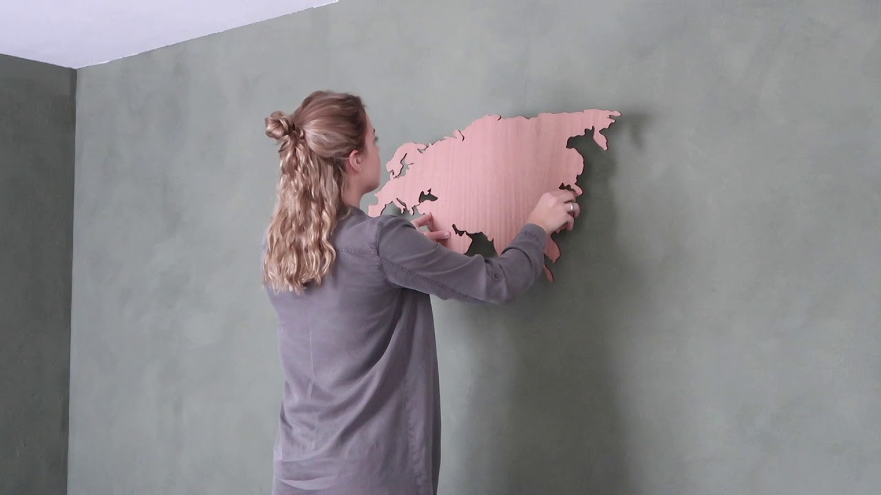 Mappamondi Wall-Art.it - Come applicarli al muro