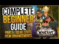 Wow complete beginner guide 2023  part 5 gear stats item rarity item enhancements  lazybeast