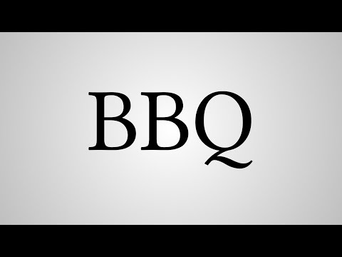 What Does "BBQ" Stand For?