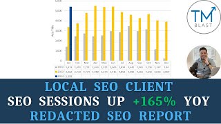 Local SEO Client Up 165% in SEO Traffic January 2024 vs January 2023 -   Redacted SEO Report by TM Blast 46 views 3 months ago 4 minutes, 45 seconds