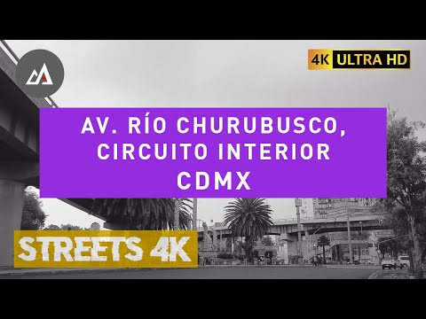 #4K Relájate recorriendo Av. Río Churubusco, Circuito Interior hasta el Aeropuerto #musica