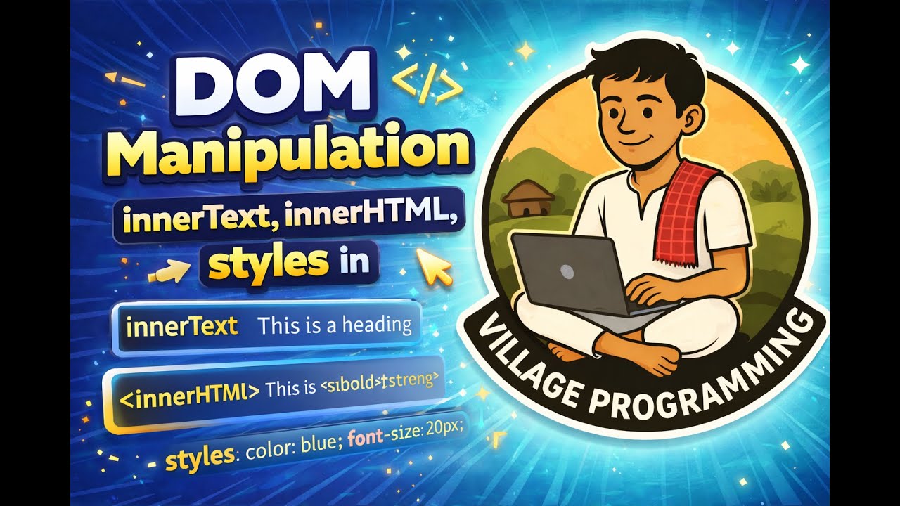 DOM Manipulation | innerText, innerHTML Change Styles in JavaScript ...