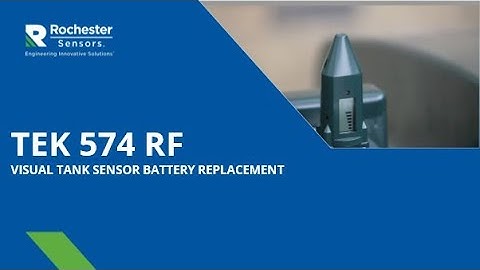 TEK 574 Ultrasonic Tank Sensor Battery Replacement
